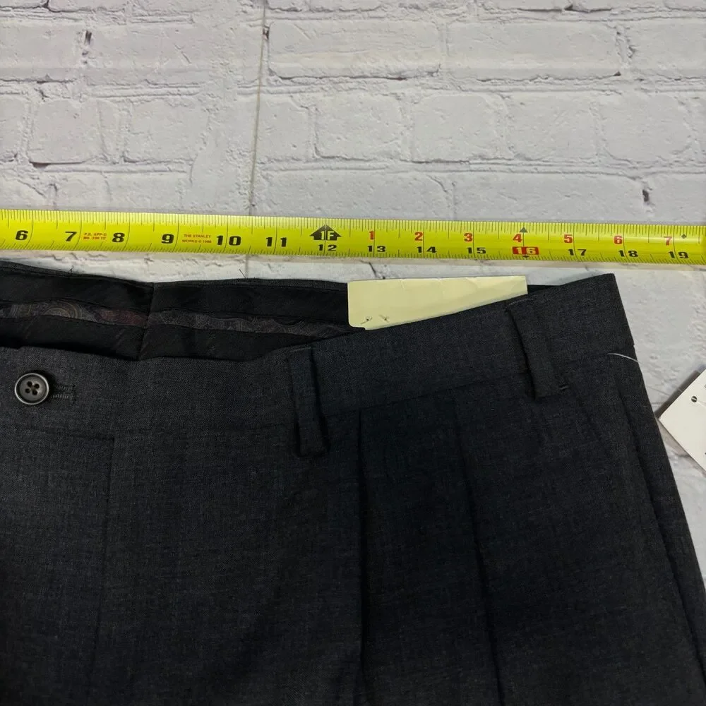 NWT Lauren Ralph Lauren Men Pleated Wool Blend Dress Pants 36x34 Gray D119 -26